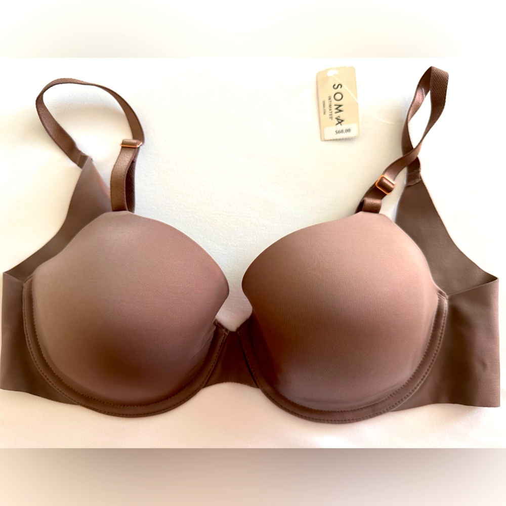 New With Tags Soma Vanishing 360 Bra 32D Mochaccino